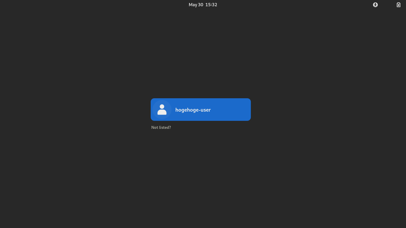 クリックでオリジナルのサイズで開きます 「Cinnamon FreeBSD 13.1」-「ログイン画面」