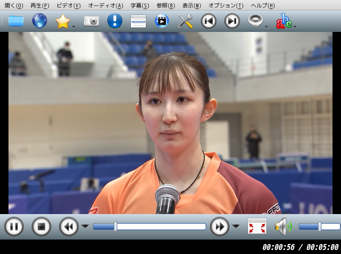 「Enlightenment FreeBSD 13.1」-「SMPlayer」「ビデオコンテンツ再生中」