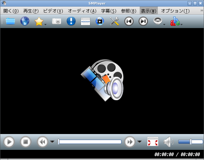「LXQt FreeBSD 13.2」-「SMPlayer」「起動直後」