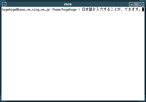 「fvwm FreeBSD 13.3」-「日本語入力確認」