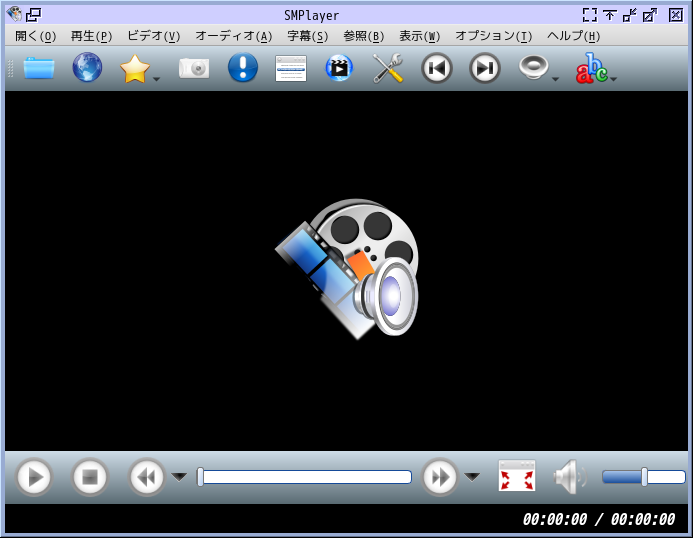 「IceWM FreeBSD 13.1」-「SMPlayer」「起動直後」