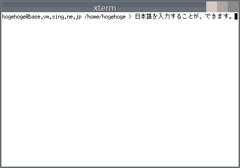 「PekWM FreeBSD 13.2」-「日本語入力確認」