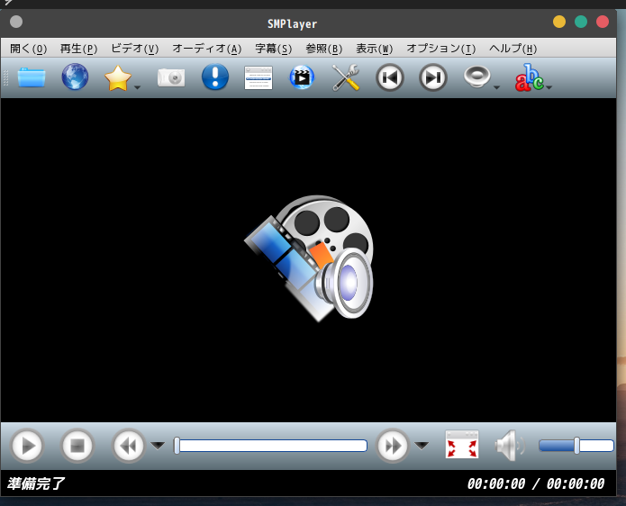 「GhostBSD 20.08.04 MATE」-「SMPlayer」「起動直後」