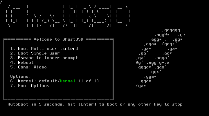 「GhostBSD 21.09.06」-「boot」