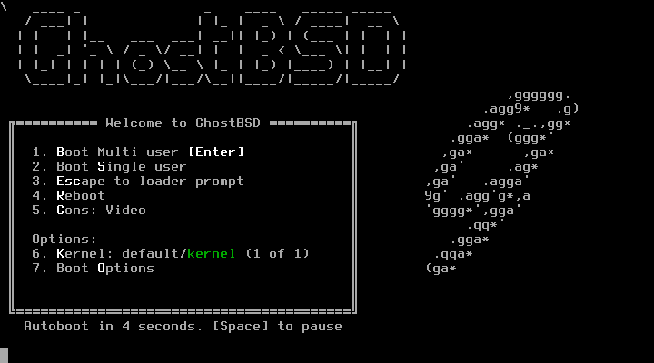 「GhostBSD 23.10.1」-「boot」