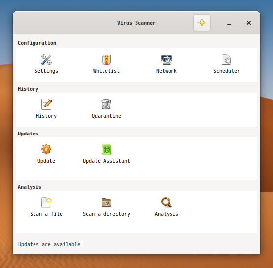 「NomadBSD 131R Cinnamon」-「ClamTk」「起動直後」