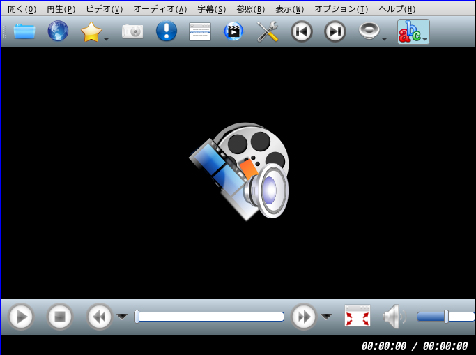 「qtile FreeBSD 14.0」-「SMPlayer」「起動直後」