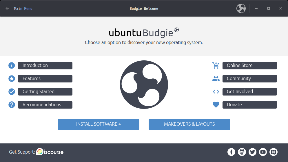 「Ubuntu BUDGIE 23.04」-「インストール直後ログイン時のダイアログ」