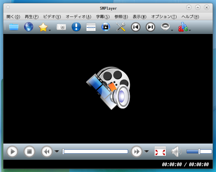 「Fedora 36 MATE」-「SMPlayer」「起動直後」