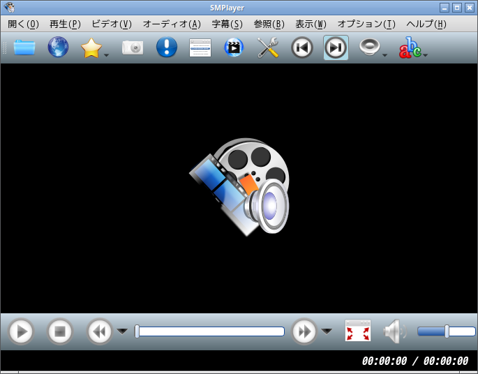 「Fedora 36 LXQt」-「SMPlayer」「起動直後」