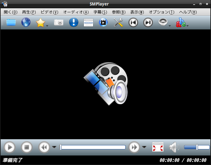 「Fedora 36 LXDE」-「SMPlayer」「起動直後」