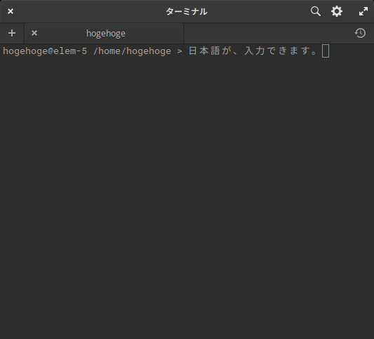 「elementary OS 5.1.4」-「日本語入力確認」