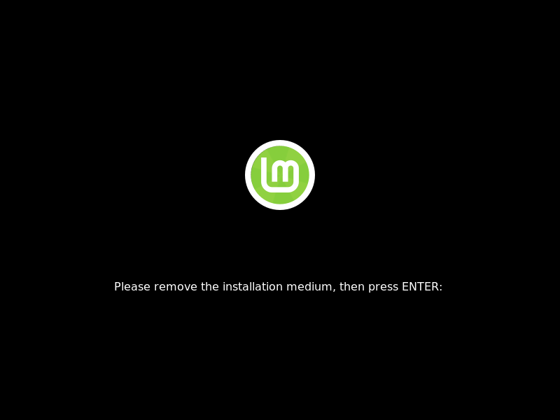 「Mint 19.3」-「インストールメディア取り出し」
