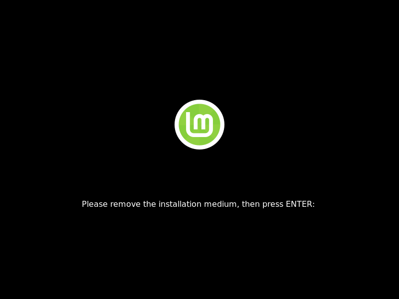 「Mint 20.1」-「インストールメディア取り出し」
