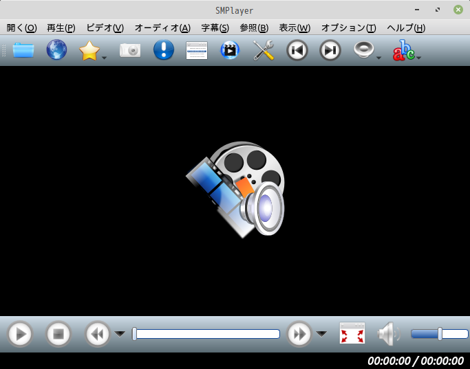 「Mint 20.1 Cinnamon」-「SMPlayer」「起動直後」