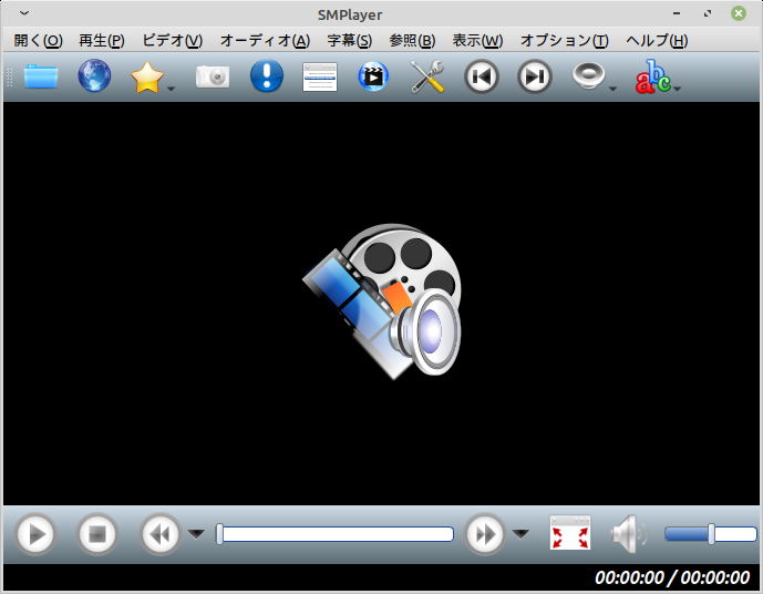 「Mint 20.1 XFCE」-「SMPlayer」「起動直後」