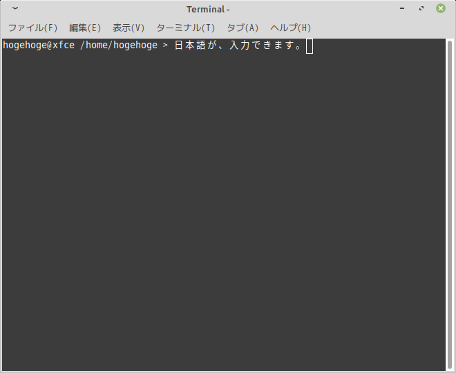 「Mint 20.2 XFCE」-「日本語入力確認」
