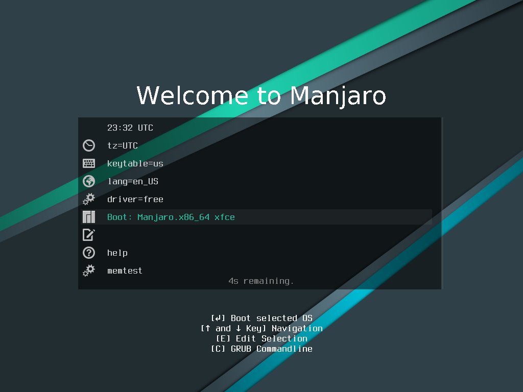 「Manjaro 19.0」-「インストール」「起動」