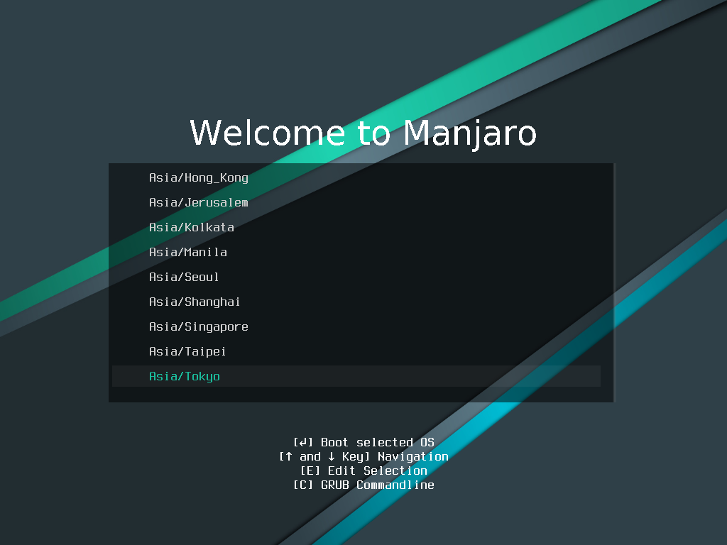「Manjaro 20.2」-「インストール」「タイムゾーン」