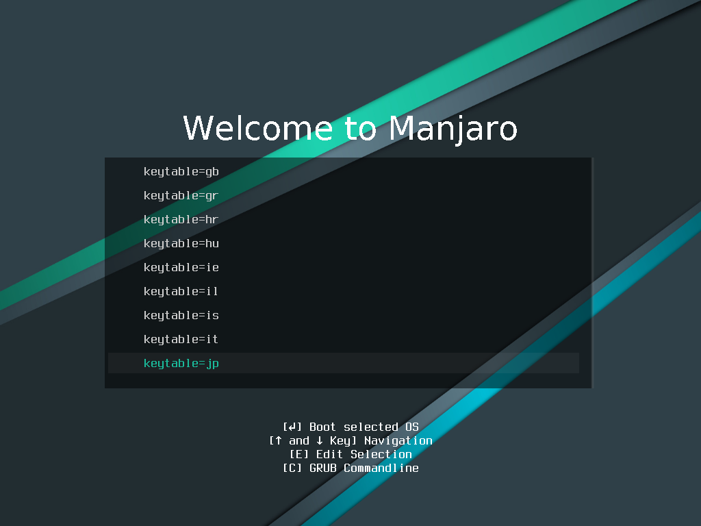 「Manjaro 20.2」-「インストール」「キーボード」
