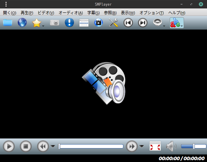「Manjaro 23.0 Cinnamon」-「SMPlayer」「起動直後」
