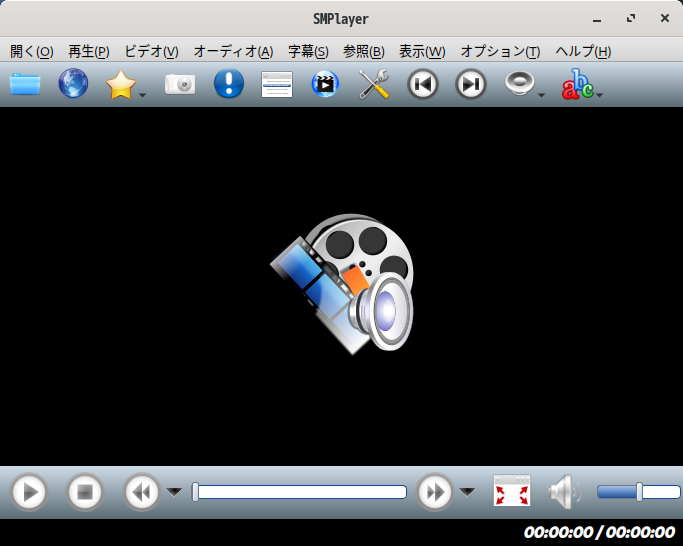 「Manjaro 23.0 BUDGIE」-「SMPlayer」「起動直後」