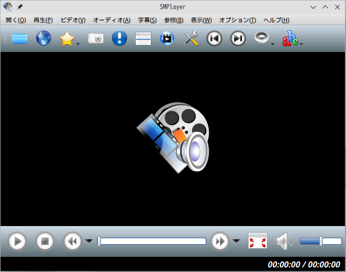 「Manjaro 24.0 KDE」-「SMPlayer」「起動直後」