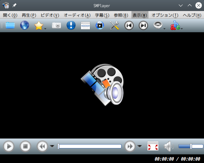 「ArcoLinux 20.11.9 KDE」-「SMPlayer」「起動直後」