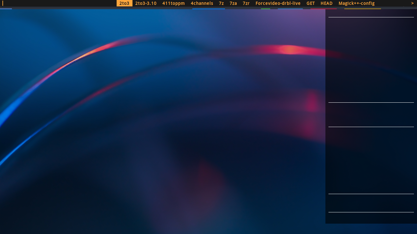「ArcoLinux 22.03.07 bspwm」-「デフォルトのデスクトップ・メニュー」