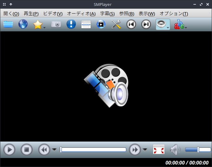 「ArcoLinux 23.09.03 Openbox」-「SMPlayer」「起動直後」