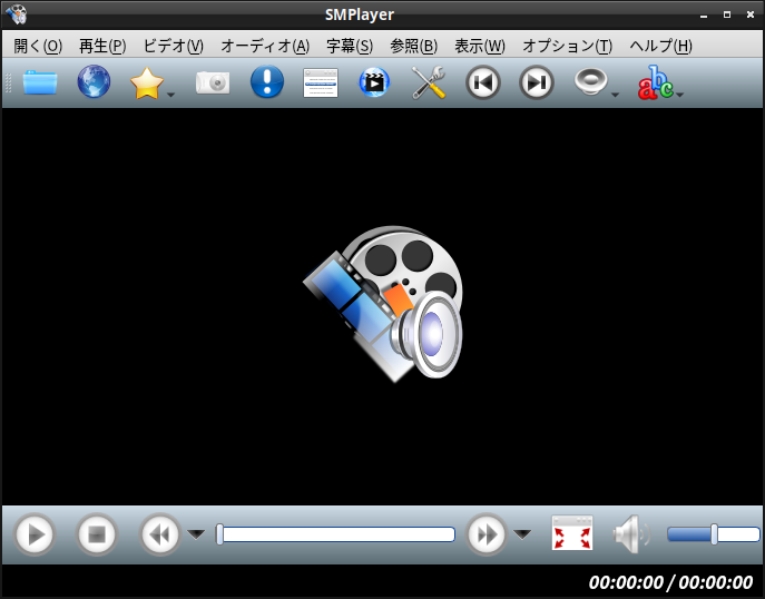 「EndeavourOS 22.1」-「SMPlayer」「起動直後」
