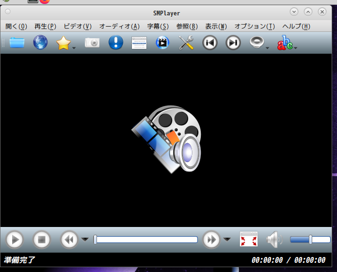「EndeavourOS 22.12」-「SMPlayer」「起動直後」