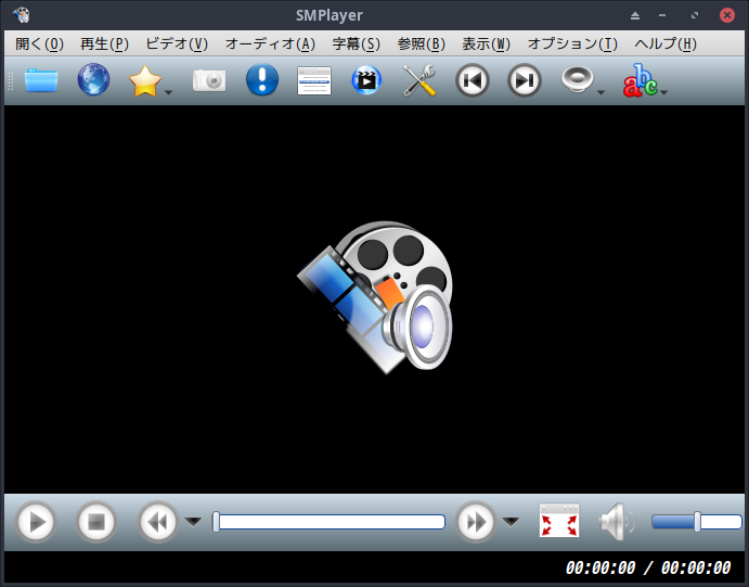 「EndeavourOS 2024.04.20」-「SMPlayer」「起動直後」