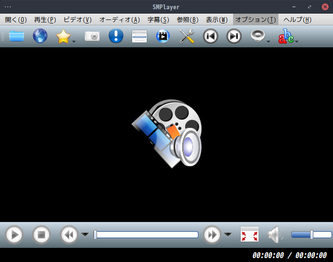 「EndeavourOS 2024.04.20」-「SMPlayer」「起動直後」