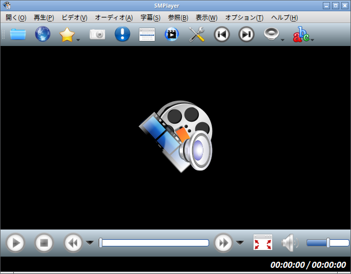 「EndeavourOS 2024.04.20」-「SMPlayer」「起動直後」