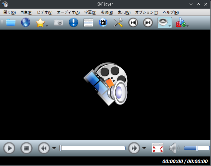 「EndeavourOS 2024.04.20」-「SMPlayer」「起動直後」