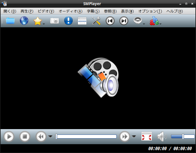 「EndeavourOS 2024.06.25」-「SMPlayer」「起動直後」