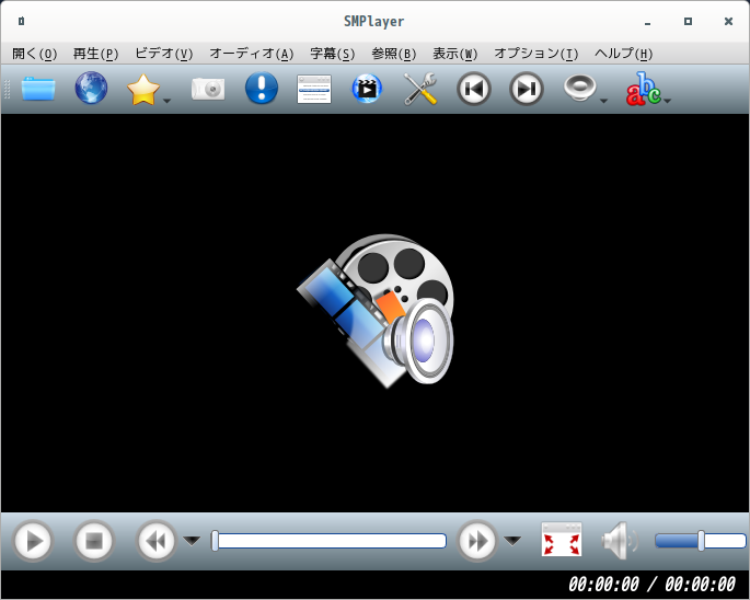 「antiX 19.4 Cinnamon」-「SMPlayer」「起動直後」