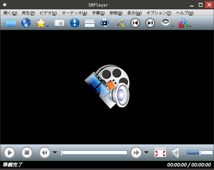 「antiX 23.1 Fluxbox」-「SMPlayer」「起動直後」