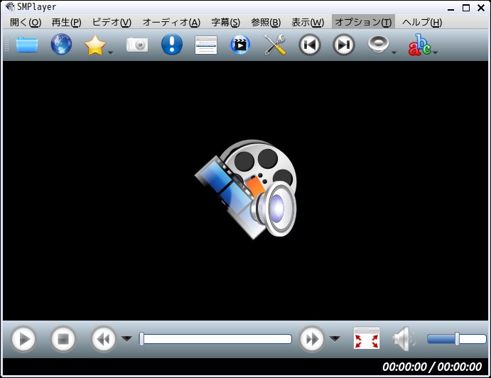 「antiX 23.1 JWM」-「SMPlayer」「起動直後」