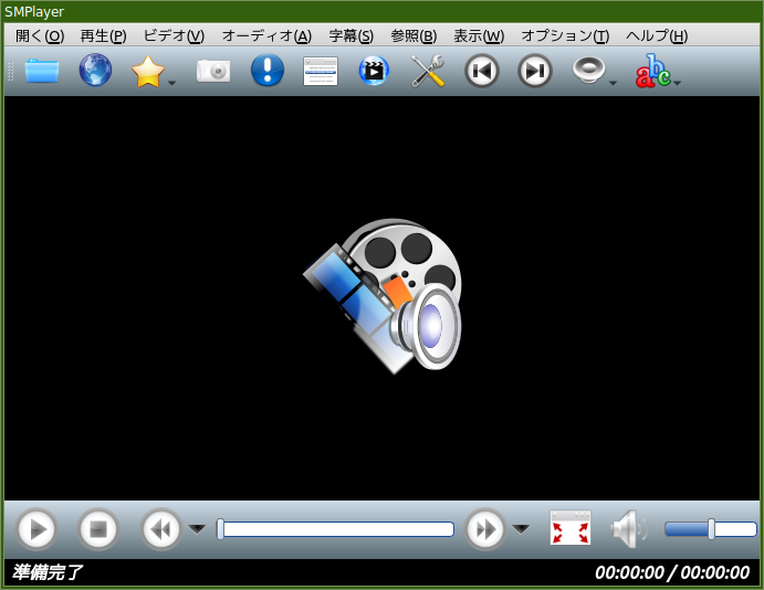 「antiX 23.1 herbstluftwm」-「SMPlayer」「起動直後」