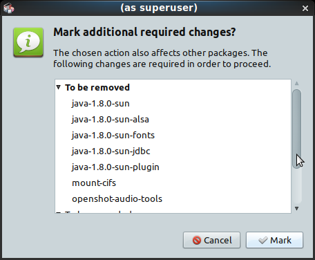 PCLinuxOS - 201903 - MATE -「Mark additional required changes?」