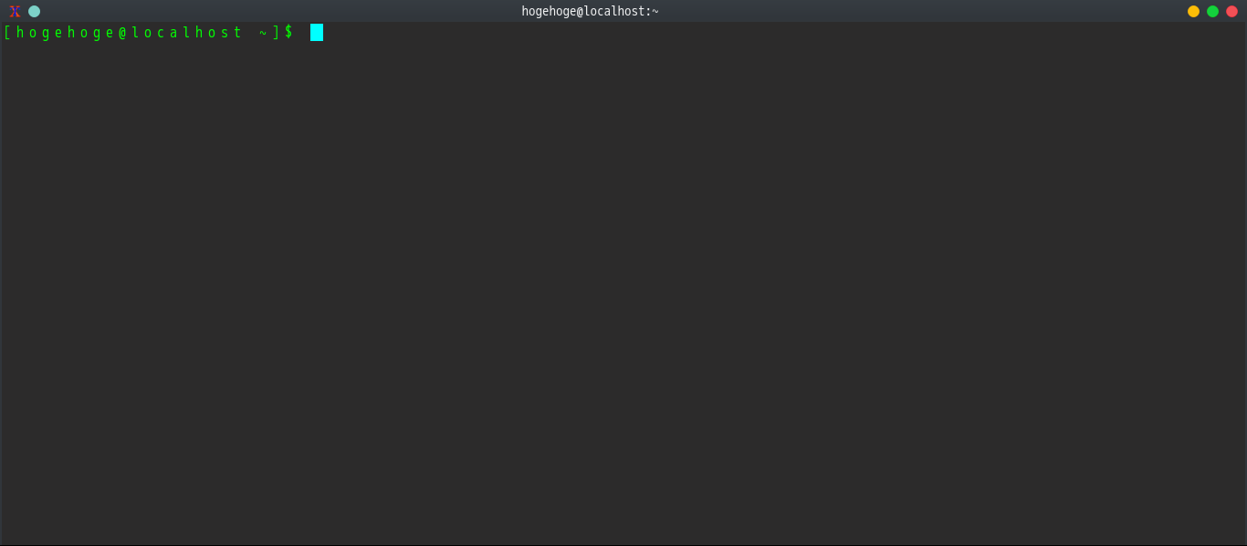 クリックでオリジナルのサイズで開きます 「PCLinuxOS 201906 KDE Plasma」-「XTerm」デフォルトの表示