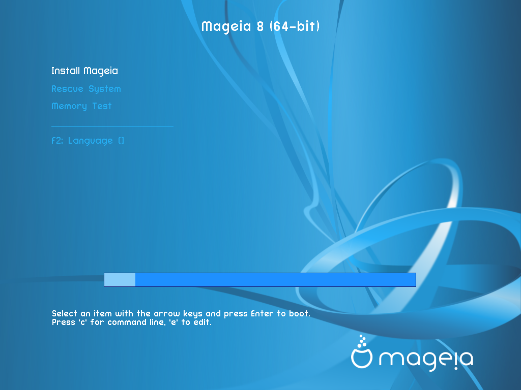 「Mageia 08 インストール 一般」-「起動」