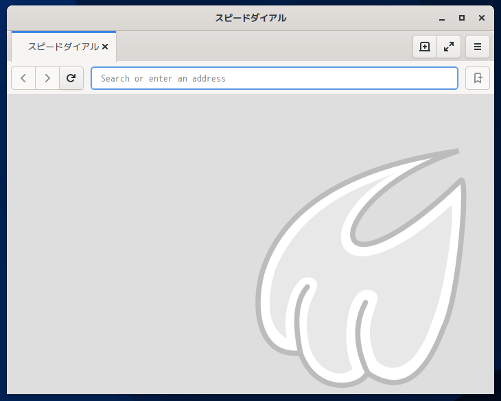 「SparkyLinux 6.0 UKUI」-「Midori」「起動直後」