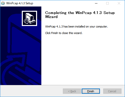 「Wireshark」-「Completing the WinPcap Setup Wizard」