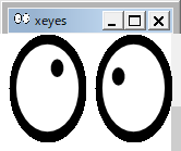 「Xming」-「xeyes」