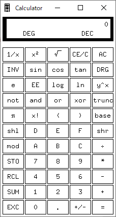「Xming」-「xcalc」
