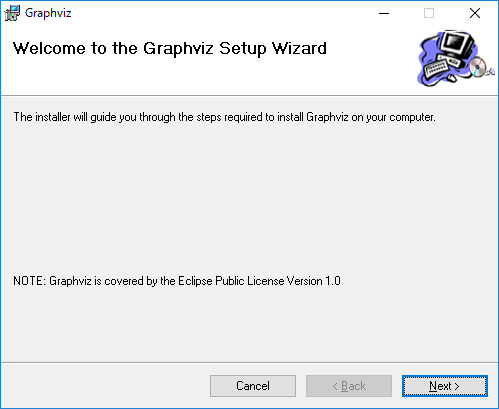 「Eclipse」-「Graphviz」「Setup Wizrad」