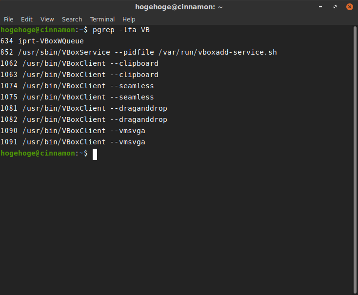 「VirtualBox Guest Additions」「Ubuntu Cinnamon 22.04」-「動作確認」